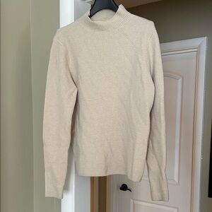 Ann Taylor Women's Cream Crewneck Sweater